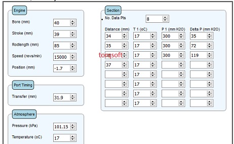 TorqSoft - Transfer Time-FlowArea Programme